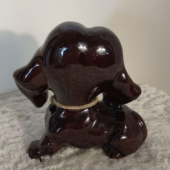 Vtg. Redware Terracotta Ceramic Dog Figurine - Picture 3 of 7